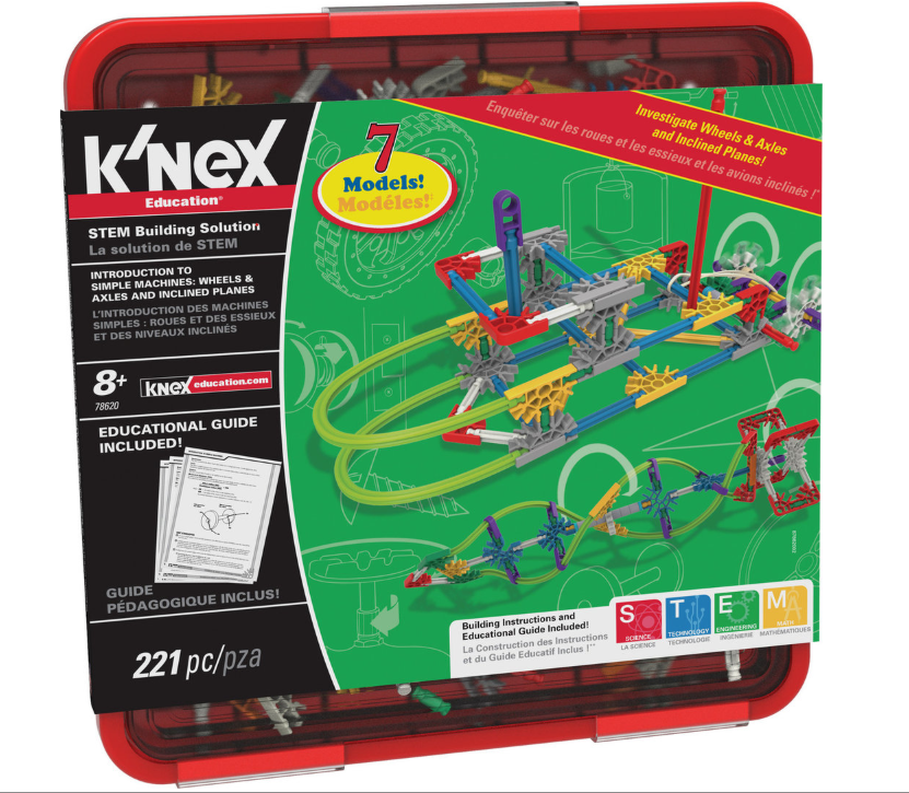 K'NEX Education / STEM building solution 78620 wielen, assen en hellende vlakken 221-delig