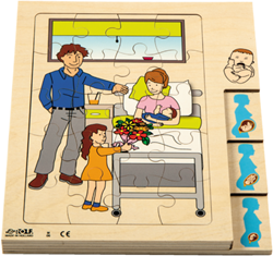 Groeipuzzel Rolf Puzzels Zwangerschap 42 stukjes 20x24,5cm
