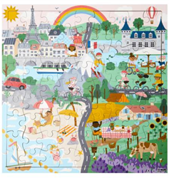 Puzzel landen Frankrijk, 81 stukjes
