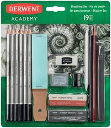 Grafietschetsset Derwent Academy 19-delig