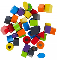 Rolf More - Kiesbord houten kiesvormen, magnetisch