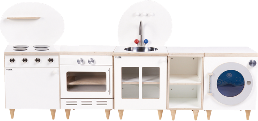 Speelmeubelset Rolf More hout wit 5-delig-2