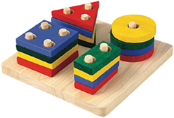 Sorteerbord PlanToys geometrisch