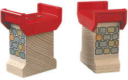 BRIO brugpilaren hout set à 2
