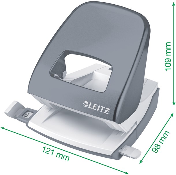 Perforator Leitz NeXXt 5008 metaal 30 vel grijs-2