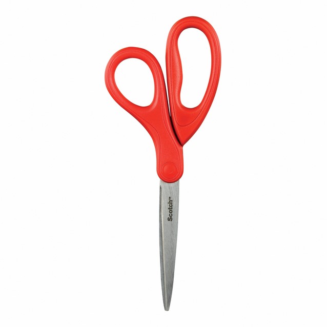 Schaar Scotch 18cm universeel rood blister-2