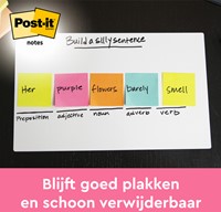 Memoblok Post-it 654 76x76mm neon geel 100 vel-1