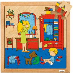 Puzzel Educo hygiëne Aankleden 25 stukjes 34x34cm (E522592)