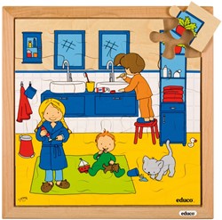 Puzzel Educo hygiëne Tanden poetsen 25 stukjes 34x34cm (E522593)