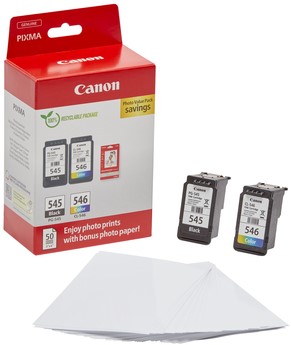 Inktcartridge Canon PG-545 CL-546 zw + kl + papier-3
