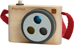 Fotocamera PlanToys met kleurlens hout