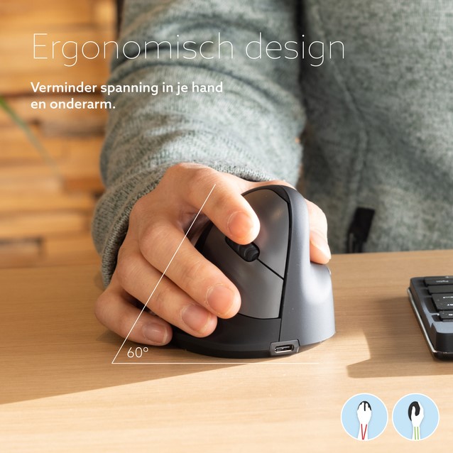 Muis R-Go Ergonomisch HE Break Wireless Rechts M-2