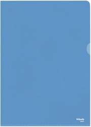 Insteekmap L-model Esselte standaard A4 0.11mm PP blauw 100 stuks