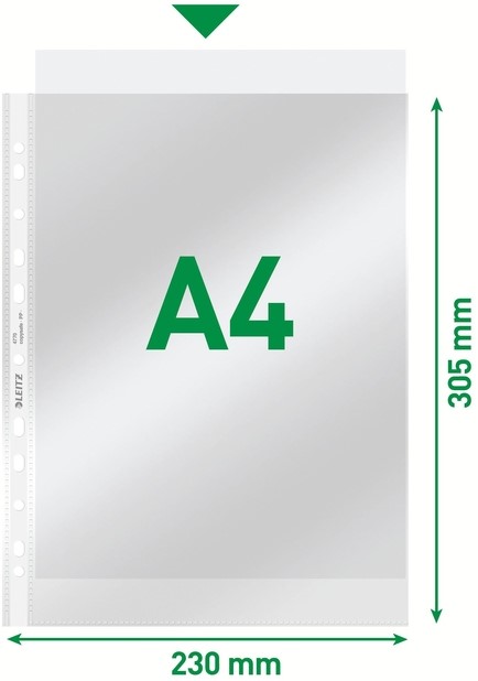 Showtas Leitz Premium standaard copy safe 0.08mm PP A4 transparant 100 stuks-2