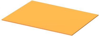 Gekleurd tekenpapier 50x70cm 120 grams oranje