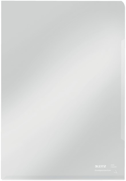 Insteekmap L-model Leitz Premium copy safe 0.15mm PVC A4 transparant 100 stuks
