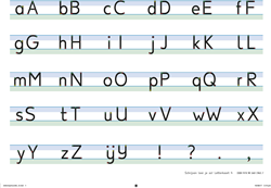 Schrijven leer je zo groep 4 letterkaart
