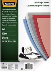 Voorblad Fellowes A4 PVC 300micron 100 stuks