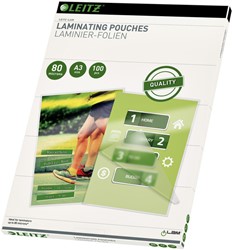 Lamineerhoes Leitz 33819 A3 2x80micron EVA 100stuks