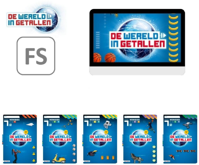 Digitaal platform De wereld in getallen 5.1 Basis Papier + digitaal oefenen FS groep 7