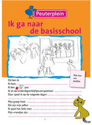 Peuterplein werkboekje ik ga naar de basisschool