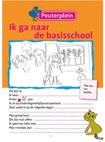 Peuterplein werkboekje ik ga naar de basisschool