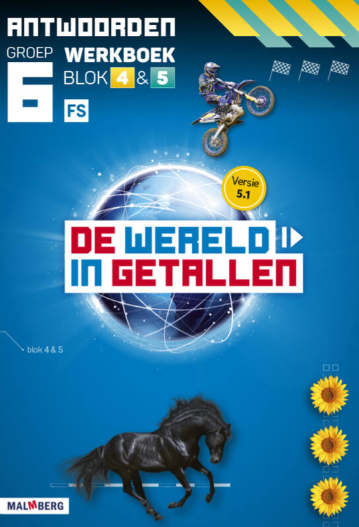 De wereld in getallen 5.1 groep 6 antwoordenboek werkboek blok 4 en 5 - FS