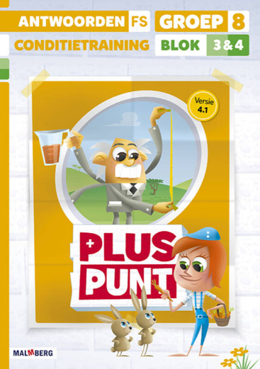 Pluspunt 4.1 groep 8 antwoordenboek conditietrainer blok 3 en 4 - FS