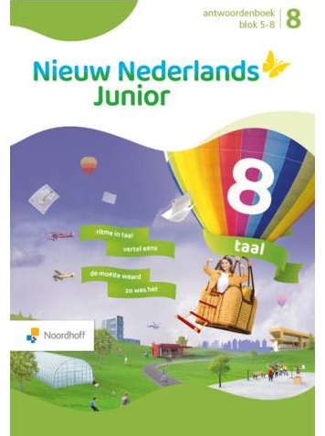 Nieuw Nederlands Junior Taal antwoordenboek groep 8 blok 5-8