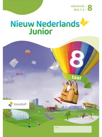 Nieuw Nederlands Junior Taal oefenboek groep 8 blok 1-4