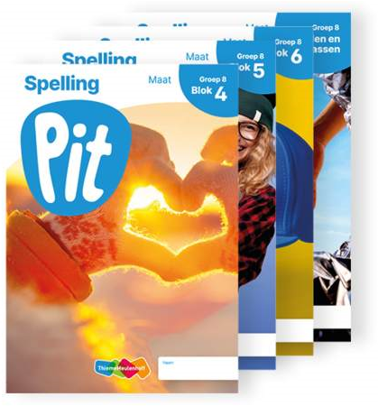 Pit Spelling leerwerkschrift maat groep 8 - blok 4 t/m 6