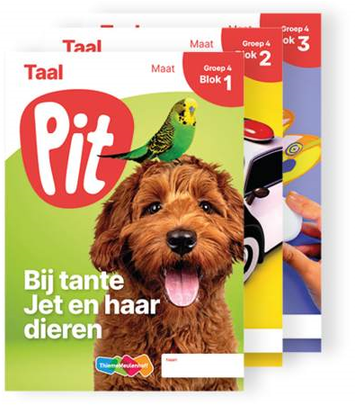 Pit Taal leerwerkschrift maat groep 4 - blok 1 t/m 3