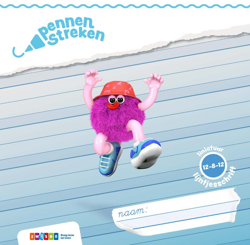 Pennenstreken 3 groep 3 lijntjesschrift verbonden schrift (12-8-12)