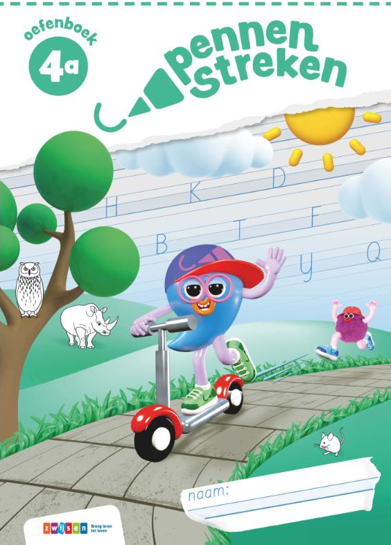 Pennenstreken 3 groep 4 oefenboek blokschrift 4A