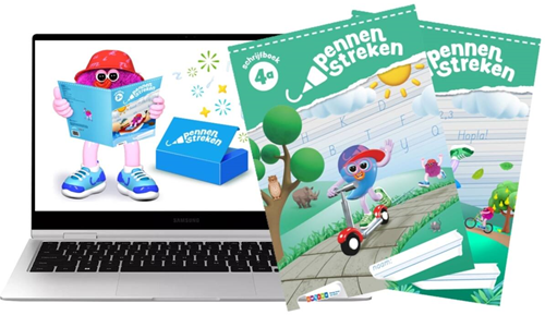 Digitaal platform Pennenstreken 3 verbonden schrift groep 4
