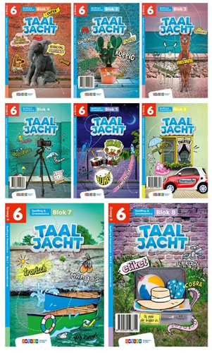Taaljacht Spelling & grammatica groep 6 antwoordenboek blok 1-8