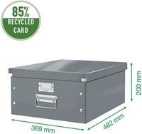 Opbergdoos Leitz Click & Store WOW groot 369x200x482mm zwart-6
