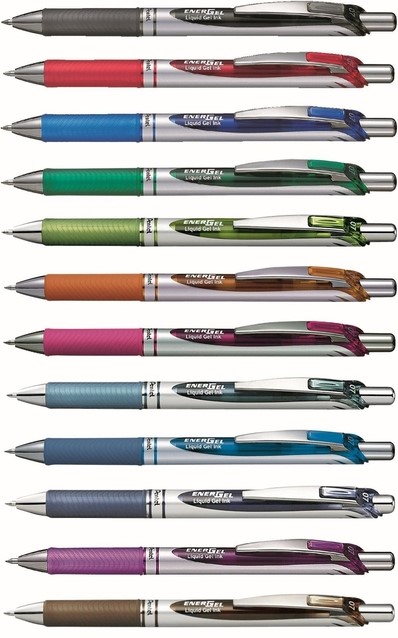 Gelschrijver Pentel BL77 Energel medium turquoise-2