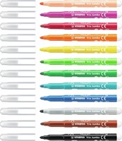 Viltstift STABILO Trio Jumbo 380/12 extra large assorti etui à 12 stuks-2