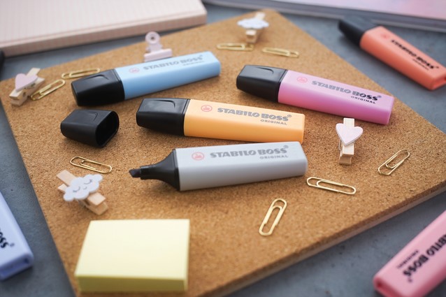 Markeerstift STABILO BOSS Original 70/4 assorti etui à 4 stuks-4