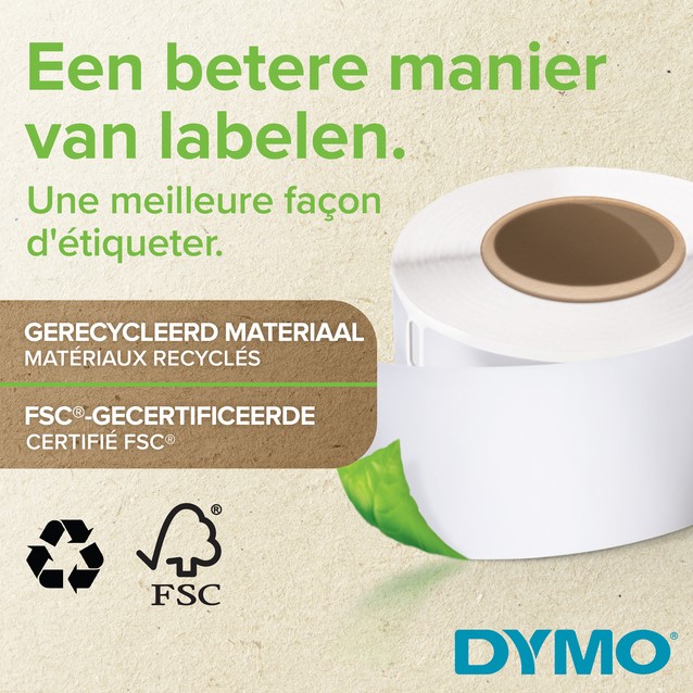 Etiket Dymo LabelWriter multifunctioneel 38x190mm 1 rol á 110 stuks wit-3
