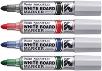Whiteboardmarker Pentel MWL5M Maxiflo rond 3mm zwart-2