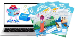 Digitaal platform Pennenstreken 3 verbonden schrift groep 3