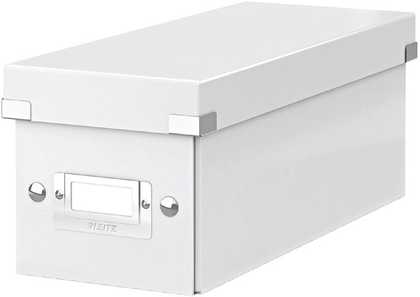 CD-opbergdoos Leitz Click & Store WOW  gerecycled karton 143x136x352mm wit