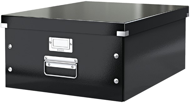 Opbergdoos Leitz Click & Store WOW groot 369x200x482mm zwart