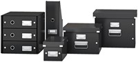 Ladenkast Leitz WOW Click & Store 4 laden gerecycled karton zwart-3