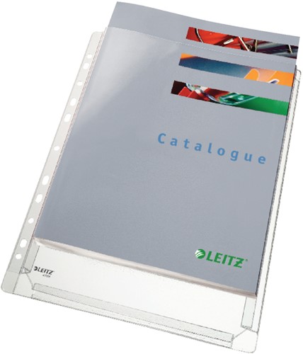Showtas Leitz Premium copy safe 0.17mm PVC Expansievouw glashelder 10 stuks
