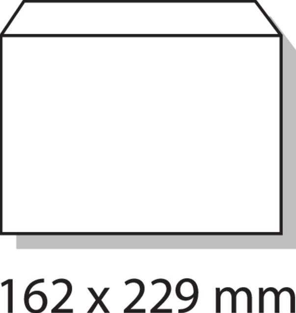 Envelop Quantore bank C5 162x229mm zelfklevend wit 25 stuks-2