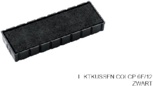 Stempelkussen Colop 6E/12 zwart OP=OP
