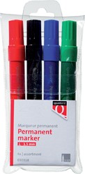 Permanent marker Quantore rond 1-1.5mm assorti 4 kleuren